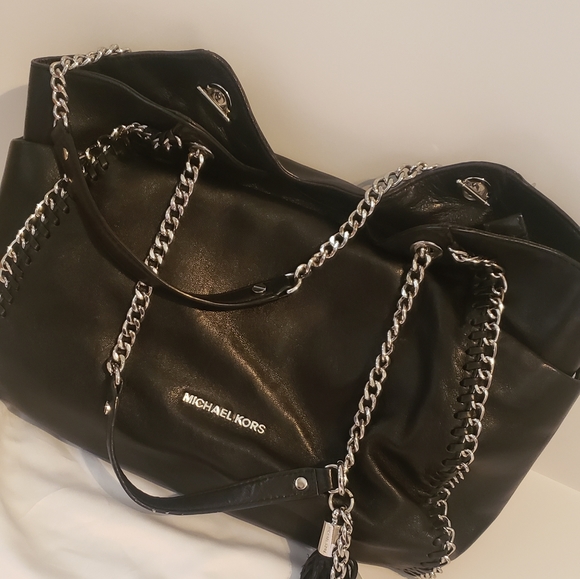 Michael Kors Large Black Leather Purse - Picture 3 of 4